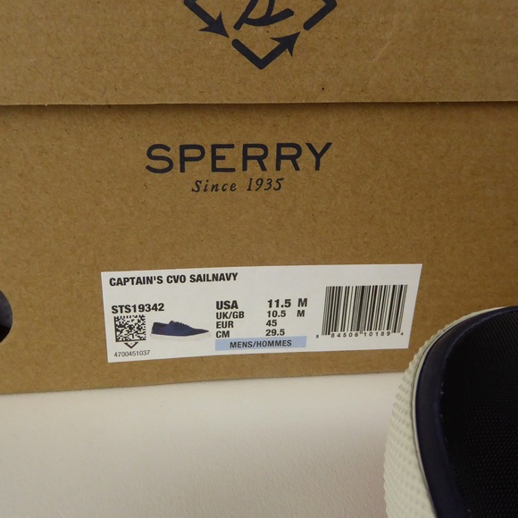 Sperry Captains CVO Bionic Sneaker Sailcloth NIB